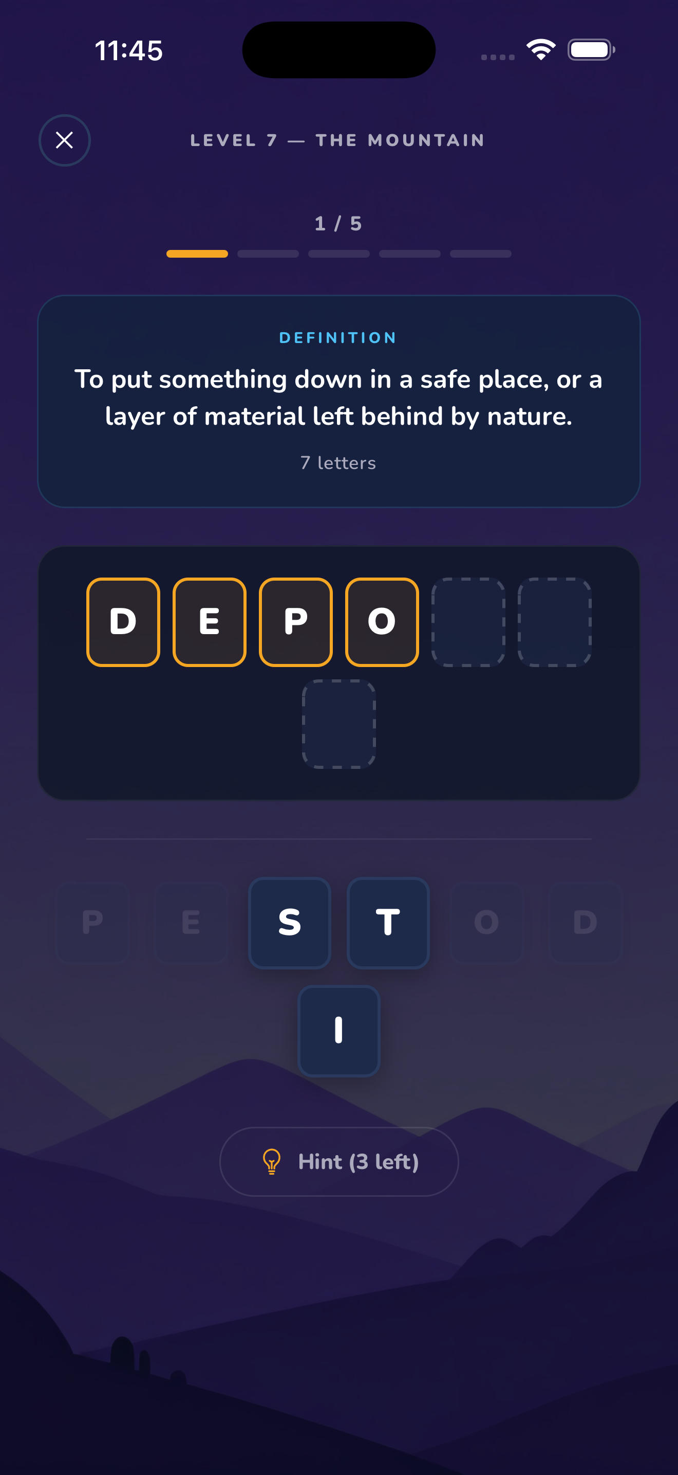 ReadingFox Word Scramble game Level 7